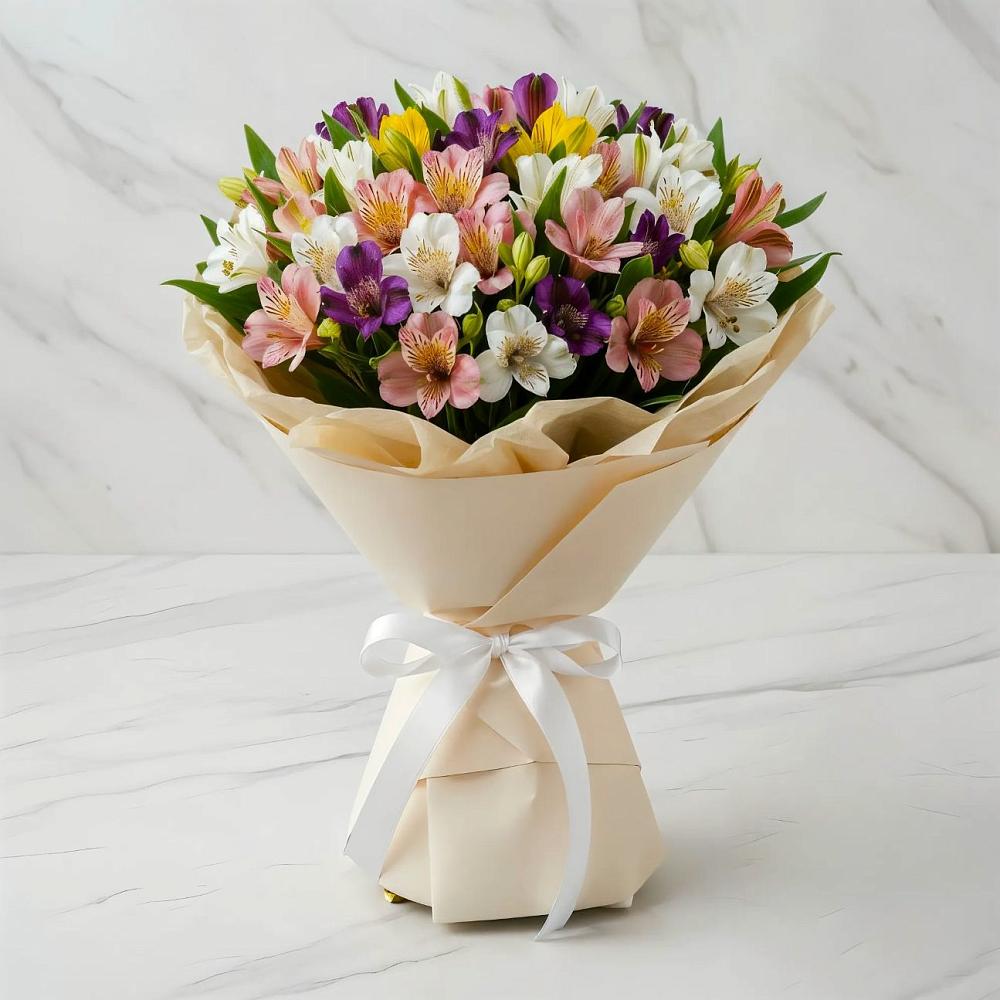 Букет цветов из: Альстромерии в Даровской