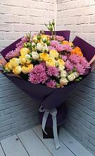Букет цветов из:  Хризантемы и Розы в Даровской