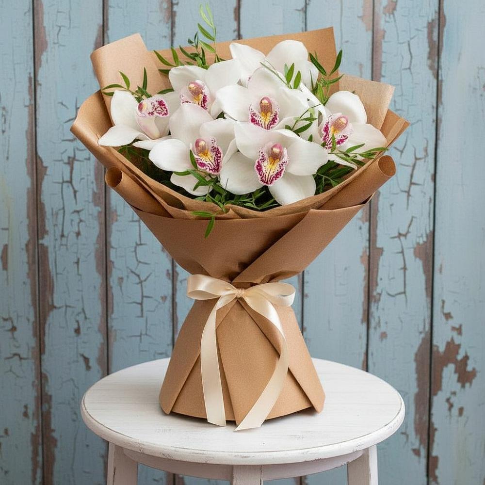 Букет цветов из: Орхидеи и Розы в Даровской