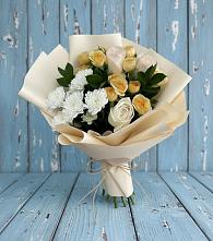 Букет цветов из:  Розы и Хризантемы в Даровской