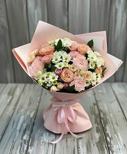 Букет цветов из:  Гвоздики, Розы и Хризантемы в Даровской