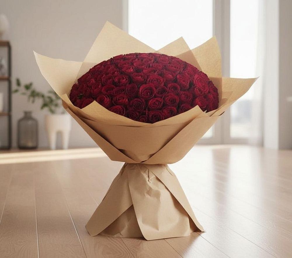 Букет 101 Красная роза в Даровской
