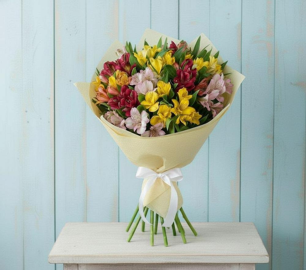Букет цветов из: Альстромерии в Даровской