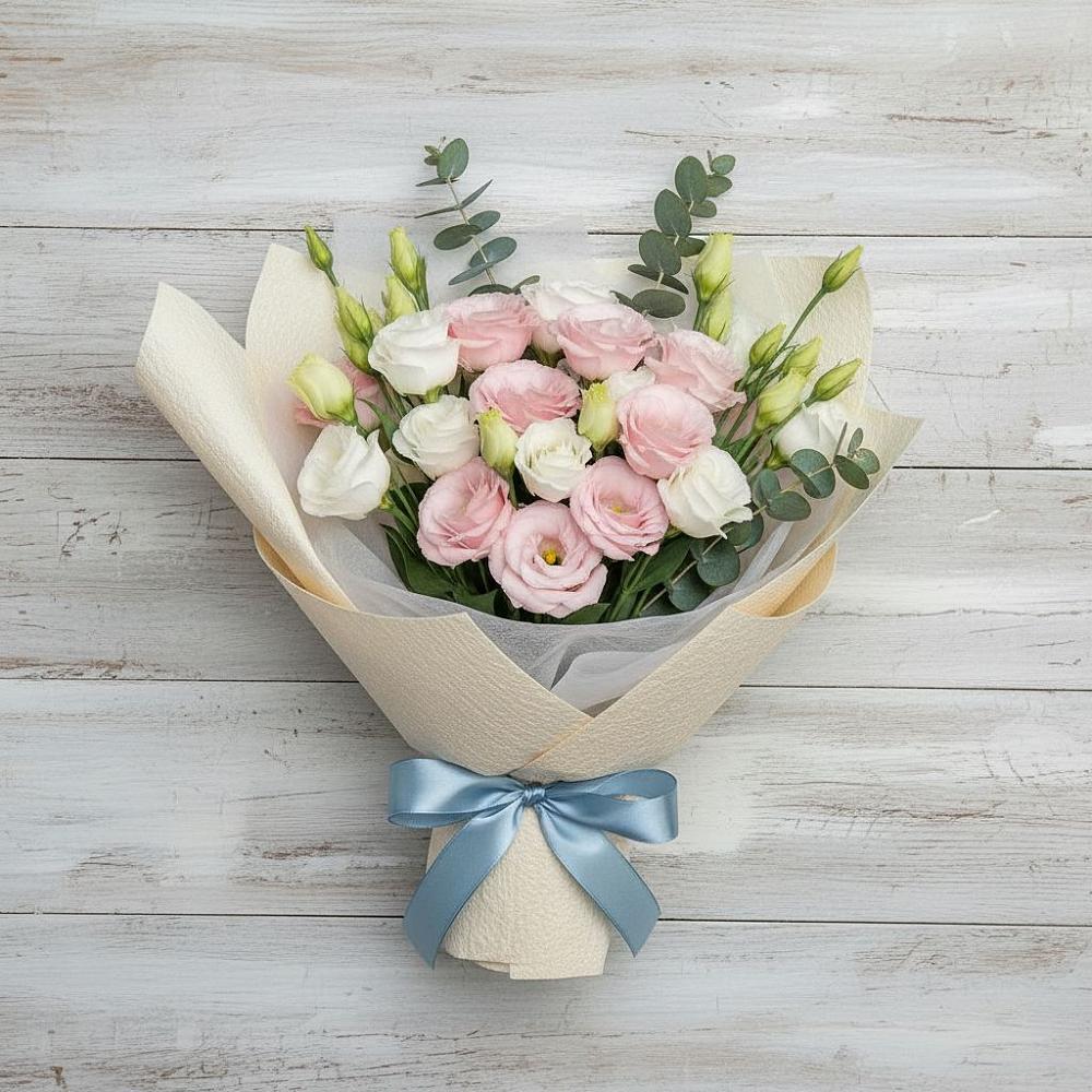 Букет цветов из: Лизиантусы в Даровской